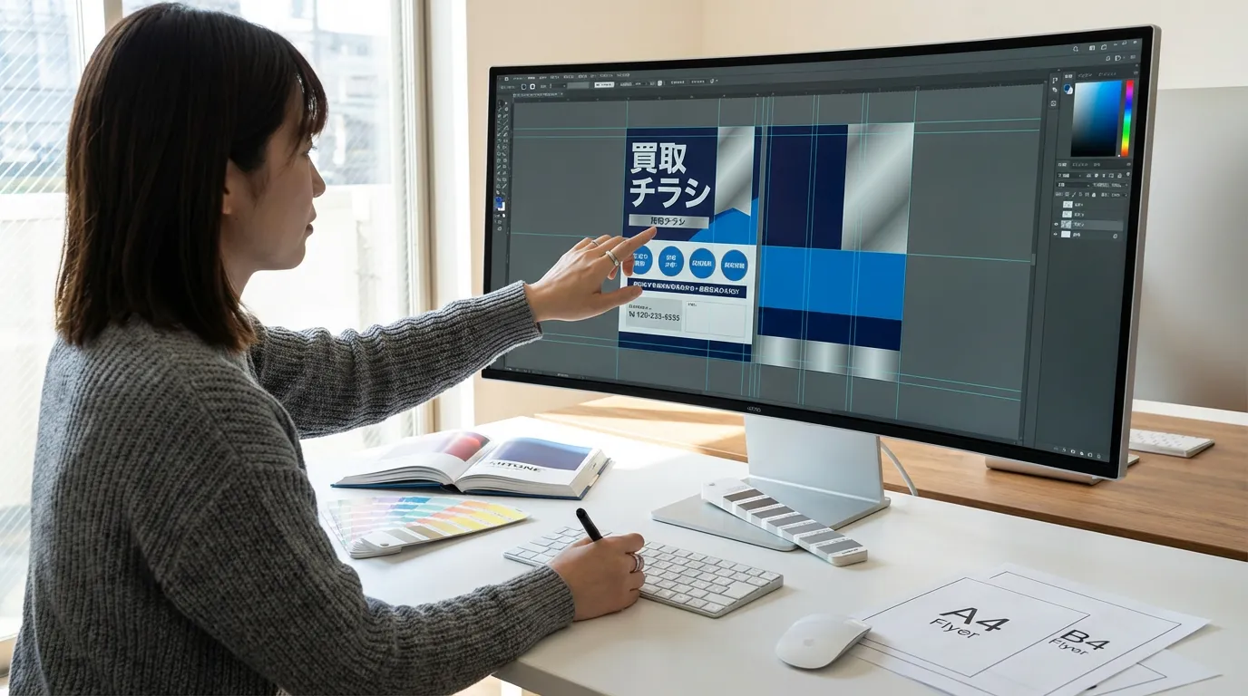 買取 チラシ - 視覚デザインとレイアウトで信頼性を高める方法