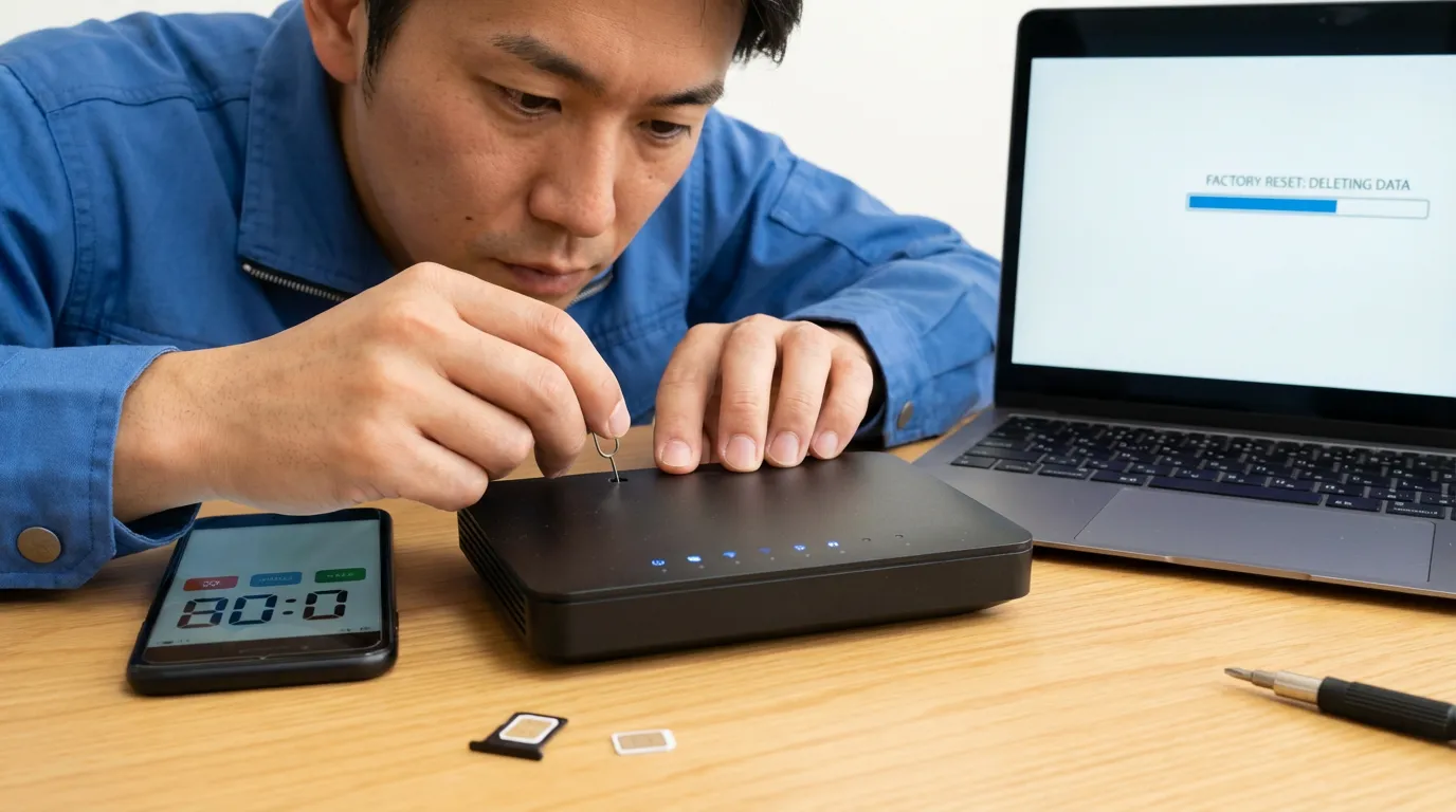買取 ルーター - 売却前に必須の初期化と個人情報保護手順